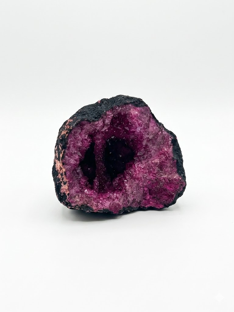 Pink geode crystal